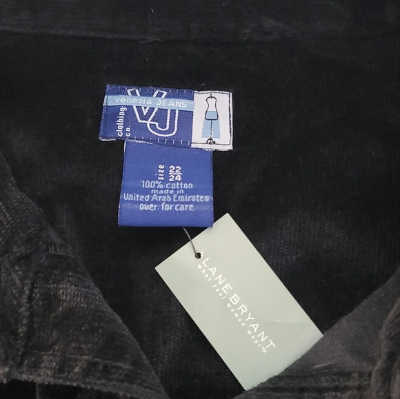 NWT Venetzia Jeans Clothing.corduroy shirt jacket sz.22-24 women's soft unlined - Picture 6 of 12